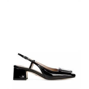 NEW SAM EDELMAN women's tracie slingback pump in black patent